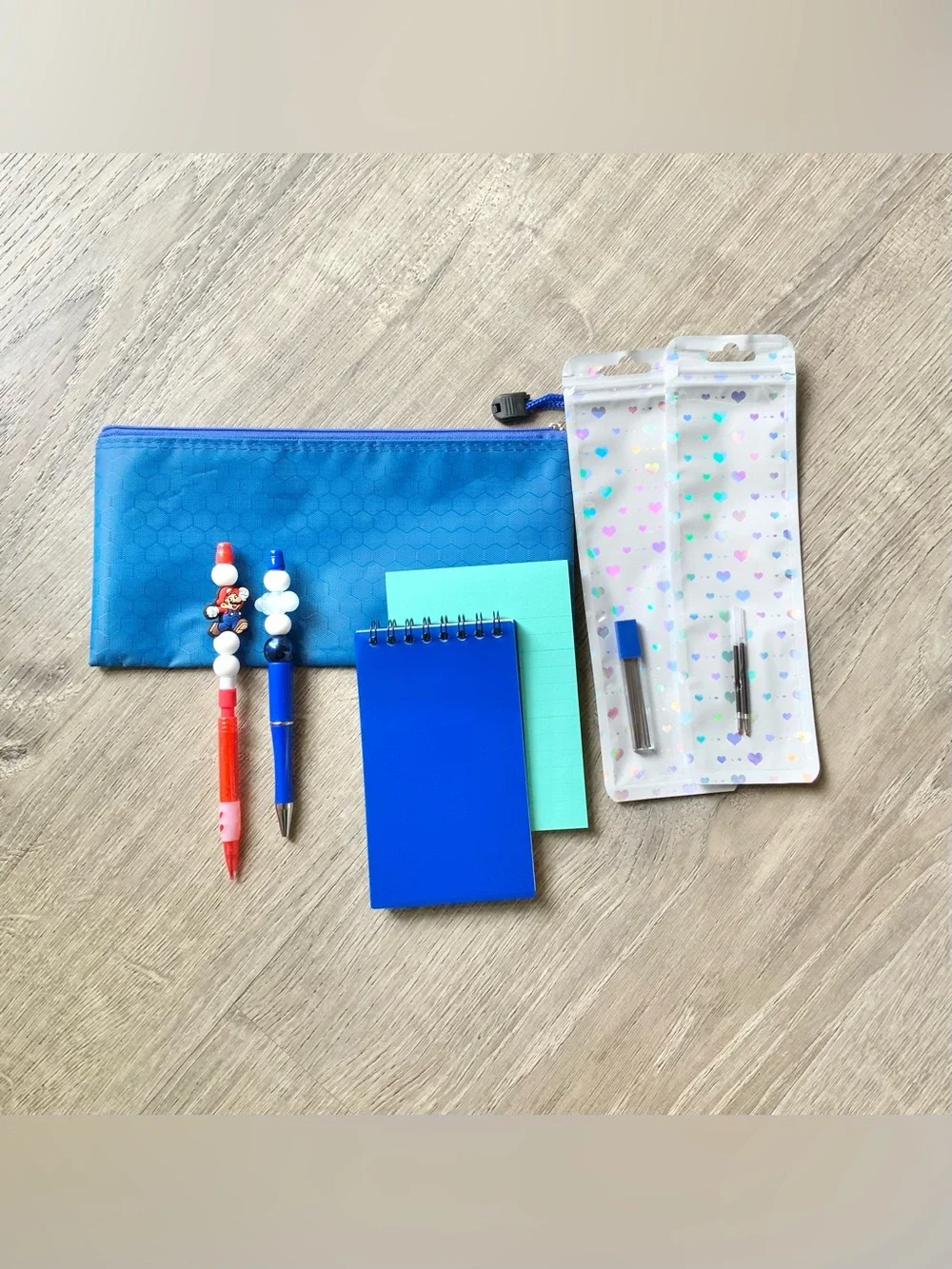 NEW📚 Homemade Crafted Beaded Pen & Pencil Stationery Set OS
